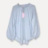 Faded Lace Shirt, Sky Blue