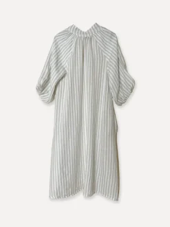 Fame Attitude Striped Linen Dress, Beige