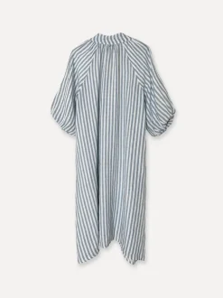 Fame Attitude Striped Linen Dress, Navy