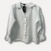 Fanny Linen Blouse, White