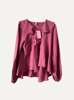 6798 Flounce Blouse with Tie Knot, Cipolla