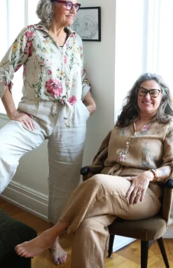 Flower Girl Shirt, Beige