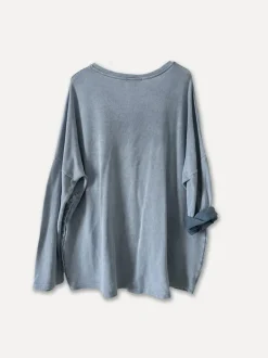 4938 - Flower Tassel College Tee, Grey