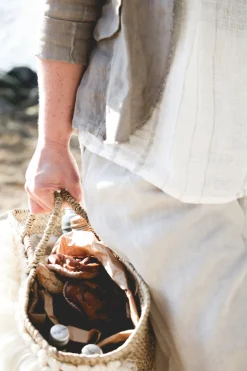 Forte dei Marmi Attitude Sassy Linen Top, White/Beige