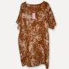 Garden Dream Linen Dress, Sepia Brown
