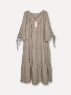 Happilicious Linen Dress, Taupe