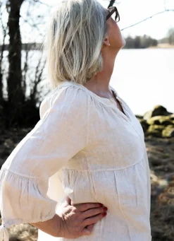 Happilicious Linen Dress, Beige