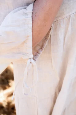 Happilicious Linen Dress, Beige