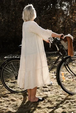 Happilicious Linen Dress, Beige