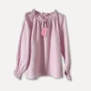 Jacky Linen Blouse, Baby Pink