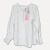 Jacky Linen Blouse, White