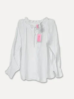 Jacky Linen Blouse, White