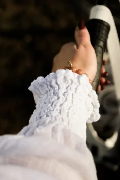 Jacky Linen Blouse, White