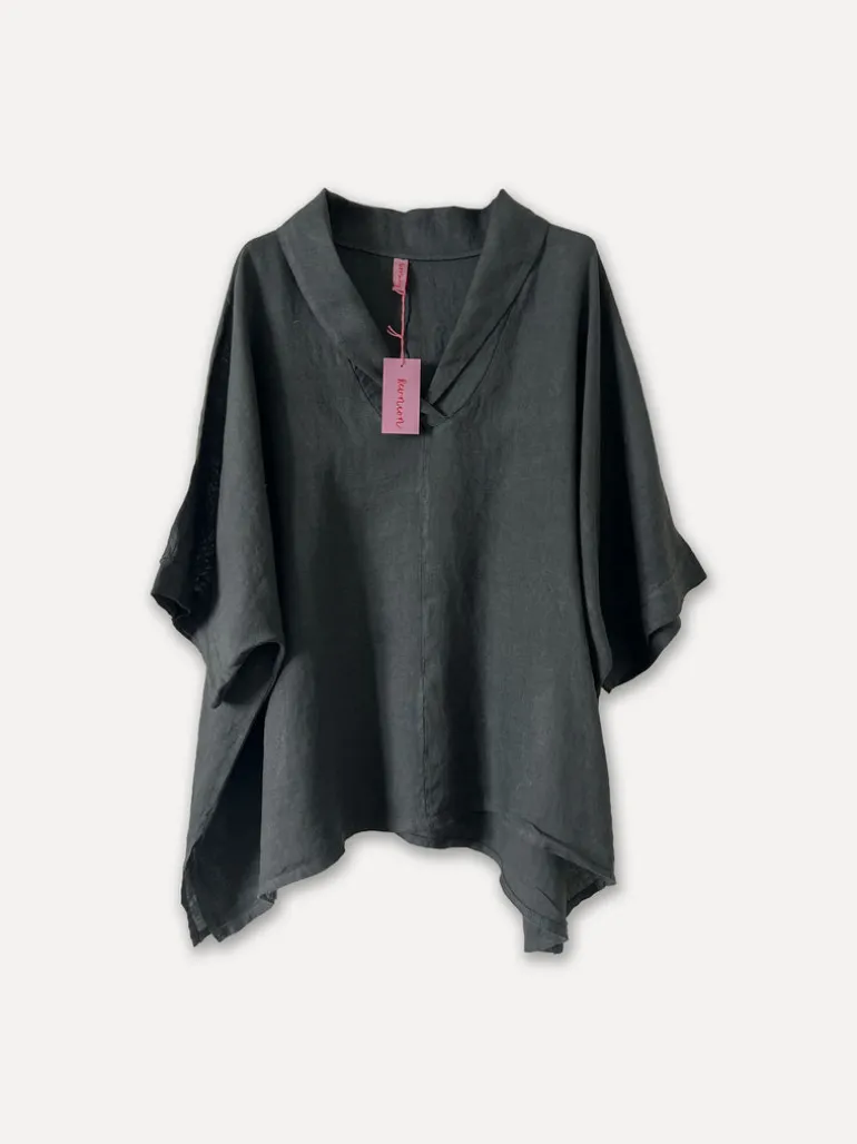 3268 Katy Blouse, Dark Grey