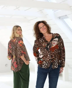 Khalo Flower Queen Blouse, Orange