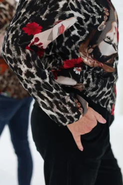 Khalo Flower Queen Blouse, Red