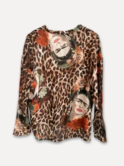 Khalo Flower Queen Blouse, Orange