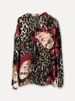 Khalo Flower Queen Blouse, Red