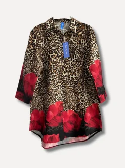 Leo Poppy Shirt, Red