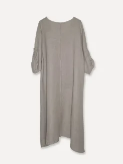 5017 Linen Dress, Taupe