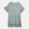 Lola Attitude Linen Dress, Rainy Blue