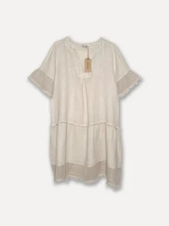 Lola Attitude Linen Dress, Beige