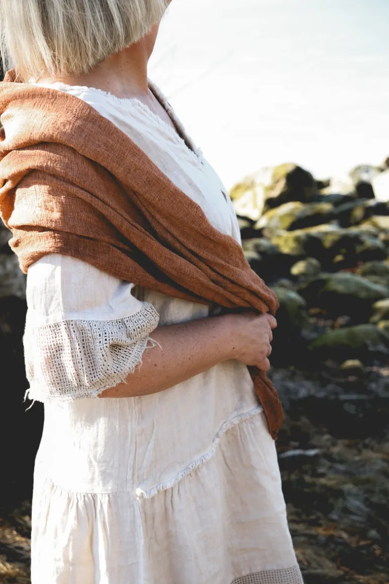 Lola Attitude Linen Dress, Beige