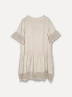 Lola Attitude Linen Dress, Beige