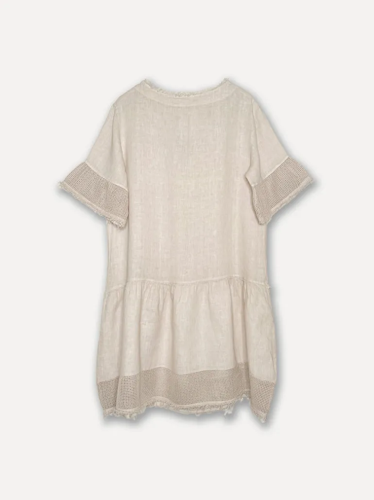 Lola Attitude Linen Dress, Beige