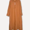 Maria City Swag Dress, Sepia Brown