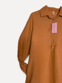 Maria City Swag Dress, Sepia Brown