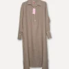 Maria City Swag Dress, Taupe