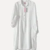 1351 Maria Shirt-Dress,White