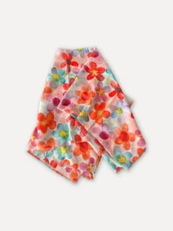 Mary Q Flowers Scarf, Mix Happy Colours