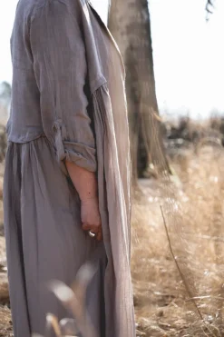 Milano Attitude Linen Coat, Taupe