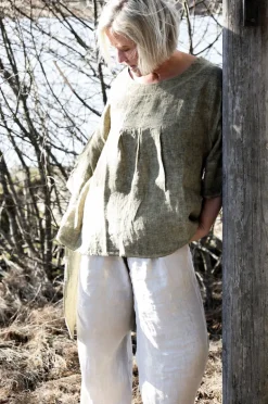 Moo Linen Dressed Up Pants, Beige