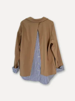 New Year Blazer, Taupe