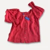 Ofelia Blouse, Pale Red