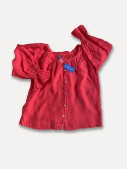 Ofelia Blouse, Pale Red