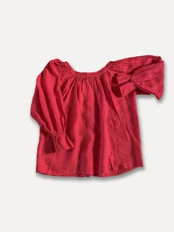 Ofelia Blouse, Pale Red