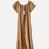 3429 Off-Shoulder Dress, Castagno