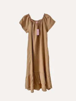 3429 Off-Shoulder Dress, Castagno