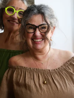 3429 Off-Shoulder Dress, Castagno