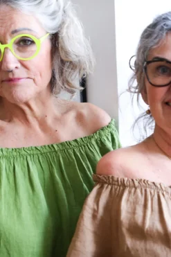 3429 Off-Shoulder Dress, Castagno