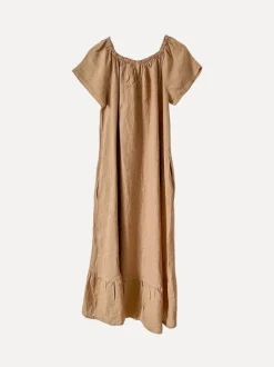 3429 Off-Shoulder Dress, Castagno