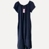 3429 Off-Shoulder Dress, Navy
