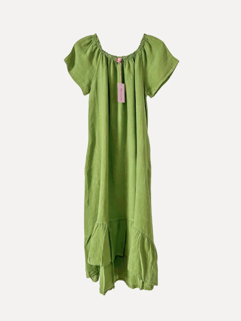 3429 Off-Shoulder Dress, Olive