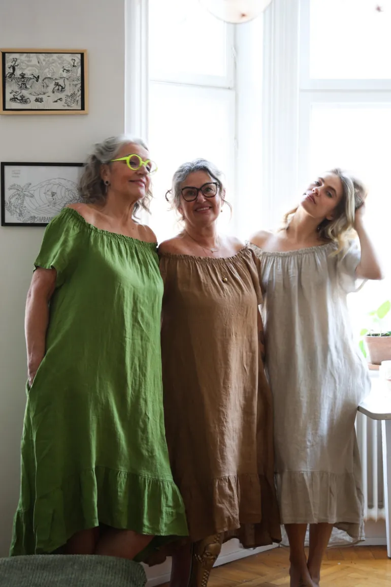 3429 Off-Shoulder Dress, Olive