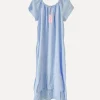 3429 Off-Shoulder Dress, Sky Blue