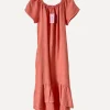 3429 Off-Shoulder Dress, Tomato